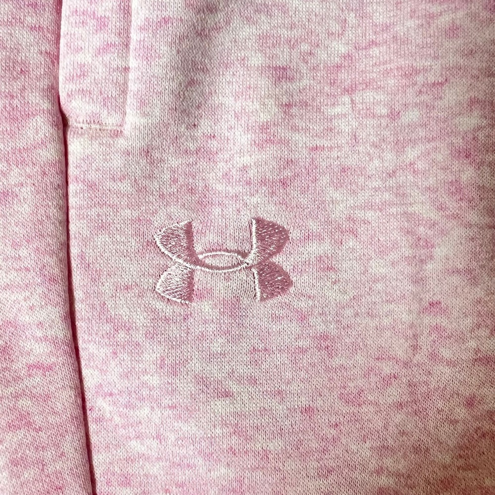 Under Armour Womens Small Pink Tie Dye Rival Fleece Jogger Sweatpants NWT - Picture 3 of 7